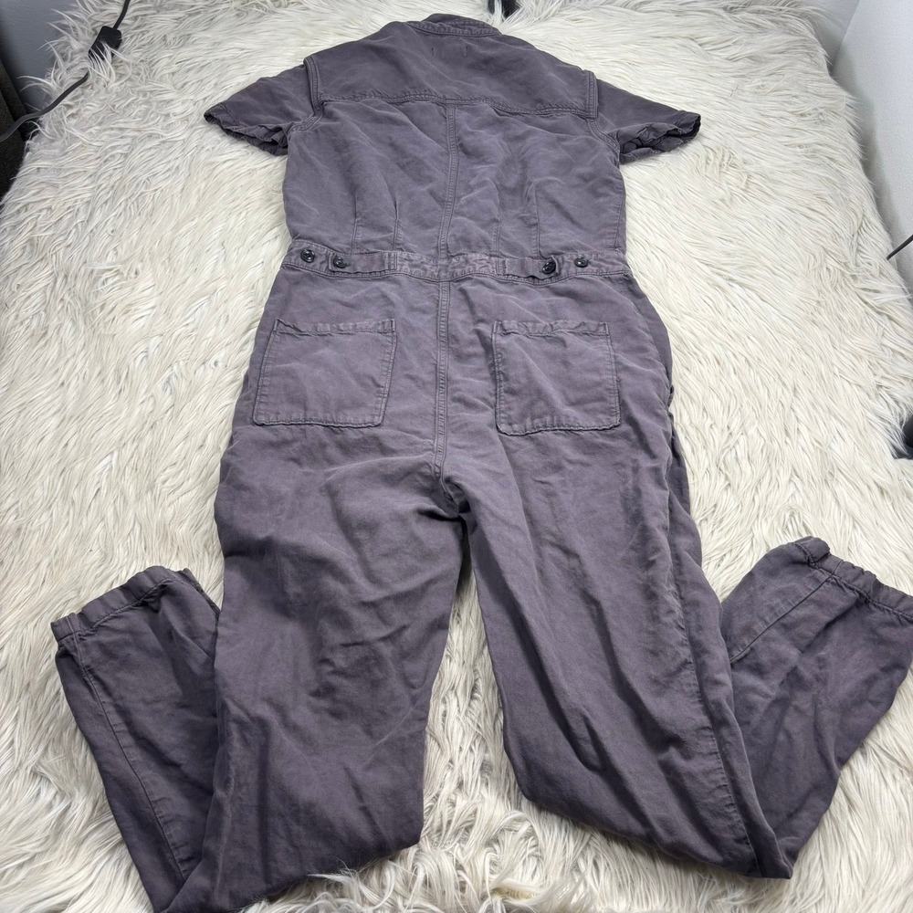 Outerknown Women's XS Gray S.E.A. Jumpsuit Cover Alls Minimalist Cotton Linen - Picture 5 of 6